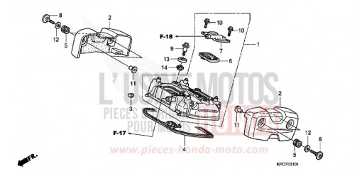 COUVERCLE DE CULASSE ARRIERE XL125VB de 2011